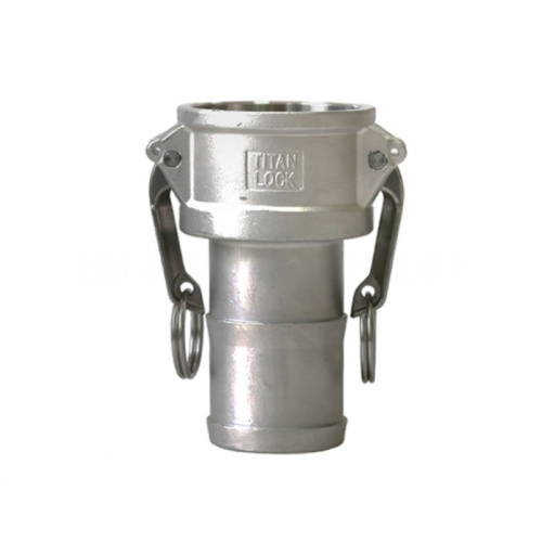 Камлок нержавеющий тип C, розетка с хвостовиком 4", AISI316