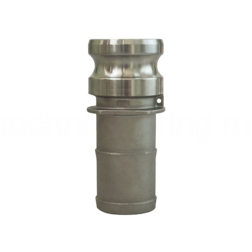 Камлок нержавеющий тип E, ниппель с хвостовиком 5", AISI304